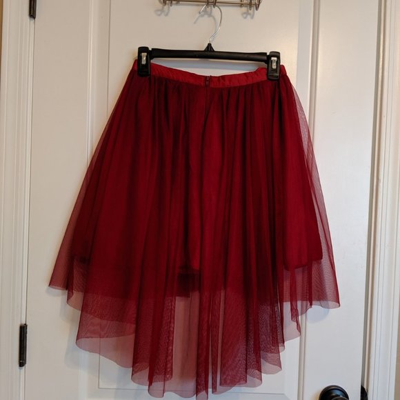 My Michelle Red Layered Tulle Skirt - Picture 3 of 8